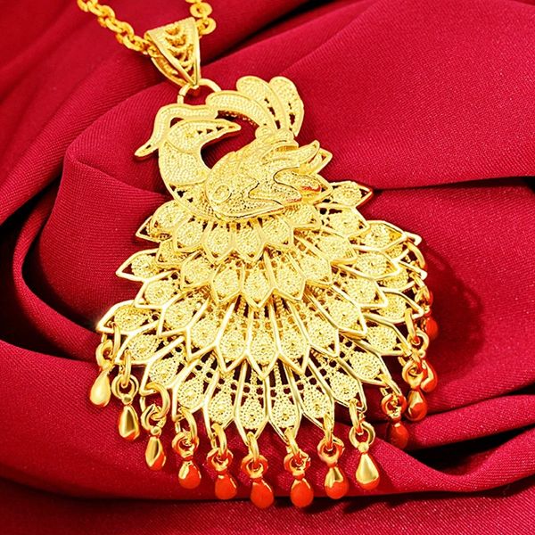 women pendant chain peacock with peacock design luxury 18k yellow gold filled trendy wedding party jewelry gift, Silver
women pendant chain peacock with peacock design luxury 18k yellow gold filled trendy wedding party jewelry gift, Silver
