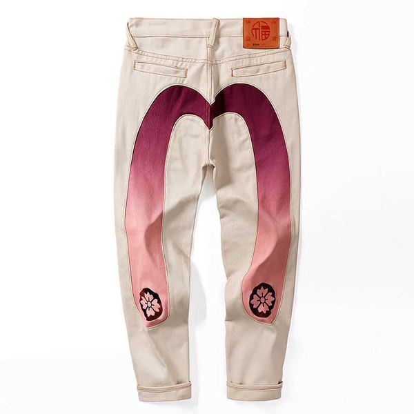 liu fushen purple gradient pants for male and female lovers large stitching cherry blossom embroidery casual pants pure cotton large loose, Blue
liu fushen purple gradient pants for male and female lovers large stitching cherry blossom embroidery casual pants pure cotton large loose, Blue