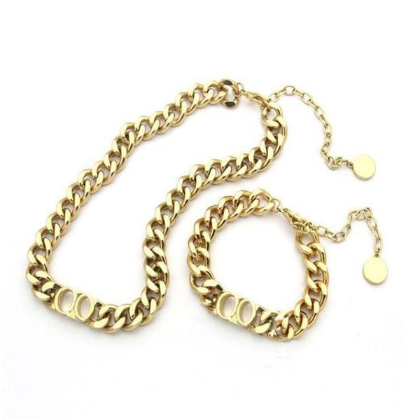 luxury designer jewelry women necklaces gold thick chain necklace with letter d stainless steel bracelet and necklace sets fashion292q, Silver
luxury designer jewelry women necklaces gold thick chain necklace with letter d stainless steel bracelet and necklace sets fashion292q, Silver