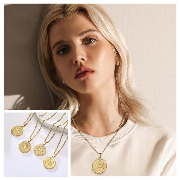 pendant necklaces 100% stainless steel zodiac constellation necklace medallion coin disc virgo horoscope astrology woman jewelry, Silver
pendant necklaces 100% stainless steel zodiac constellation necklace medallion coin disc virgo horoscope astrology woman jewelry, Silver