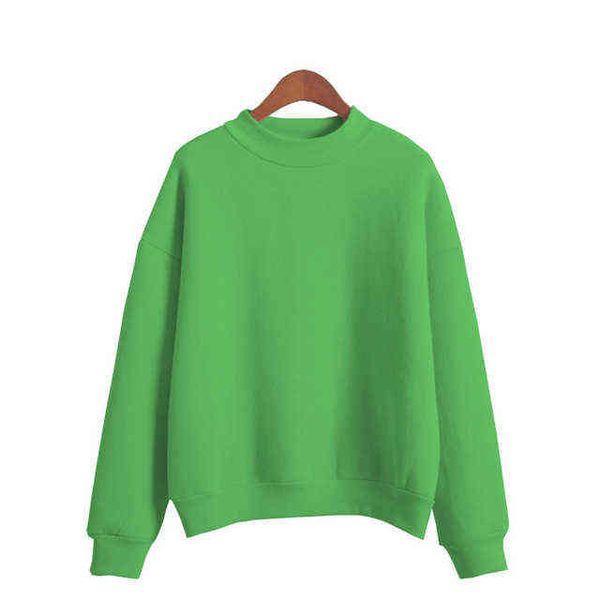 2022 women's knit o-neck sweatshirt korean sweatshirt candy color thickened sweatshirt solid color women's t220726, Black
2022 women's knit o-neck sweatshirt korean sweatshirt candy color thickened sweatshirt solid color women's t220726, Black