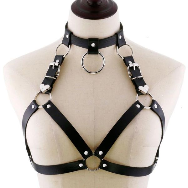 fashion punk cupless bra leather harness belt body bondage chest straps black studded rivet cropped, Black;brown
fashion punk cupless bra leather harness belt body bondage chest straps black studded rivet cropped, Black;brown