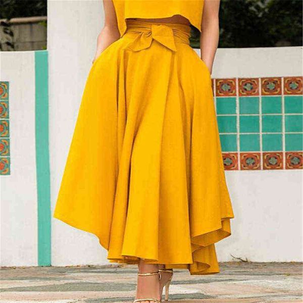 fashion women's ladies solid color bandage pleated cocktail party high waist summer a line skirts with pocket y220426, Black
fashion women's ladies solid color bandage pleated cocktail party high waist summer a line skirts with pocket y220426, Black