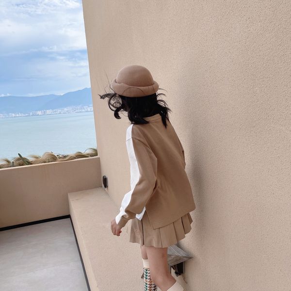 pullovers baby clothes sweaters kids designer clothes pullover color matching bear head pattern embossing process with letter white gray 100, Blue
pullovers baby clothes sweaters kids designer clothes pullover color matching bear head pattern embossing process with letter white gray 100, Blue