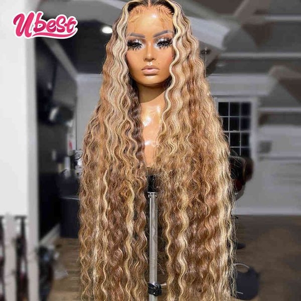 13x6 lace frontal wigs highlight brown deep wave transparent lace front wigs pre-plucked honey blonde human hair wigs for women 220719, Black
13x6 lace frontal wigs highlight brown deep wave transparent lace front wigs pre-plucked honey blonde human hair wigs for women 220719, Black