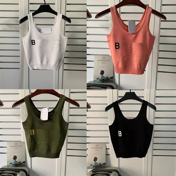 spring summer ladies suspender tees letter jacquard knitted knits women short vest home outdoor sports t shirt, White
spring summer ladies suspender tees letter jacquard knitted knits women short vest home outdoor sports t shirt, White