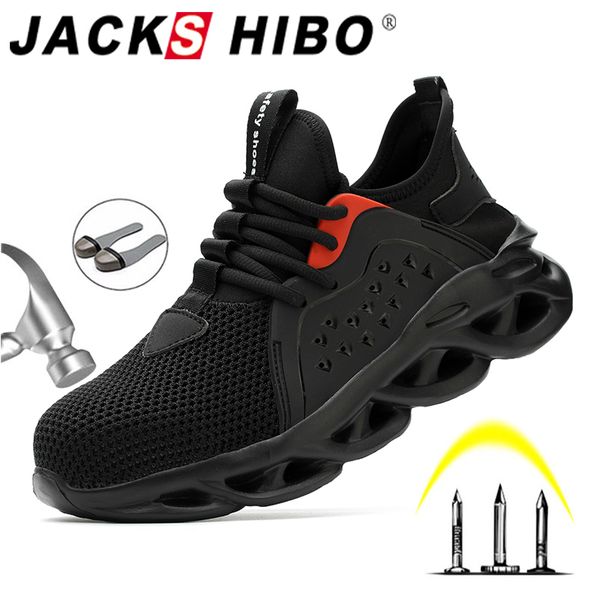 jackshibo work safety shoes for men summer breathable boots working steel toe antismashing construction safety work sneakers y200506, Black
jackshibo work safety shoes for men summer breathable boots working steel toe antismashing construction safety work sneakers y200506, Black