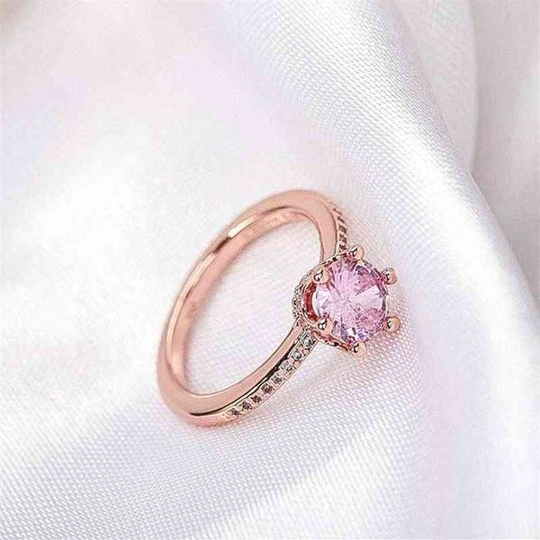 sparkling pink crown solitaire band ring fit pandora jewelry engagement wedding lovers fashion ring290i, Silver
sparkling pink crown solitaire band ring fit pandora jewelry engagement wedding lovers fashion ring290i, Silver