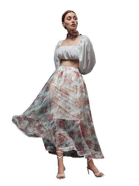 x areej rimawi floral mesh overlay high waist skirt p9to#, Black
x areej rimawi floral mesh overlay high waist skirt p9to#, Black