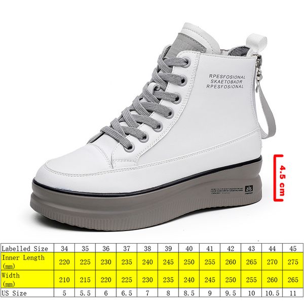 4.5 cm platform women ankle boots genuine leather spring autumn zipper hidden heel women casual shoes high zip shoes, Black;yellow
4.5 cm platform women ankle boots genuine leather spring autumn zipper hidden heel women casual shoes high zip shoes, Black;yellow