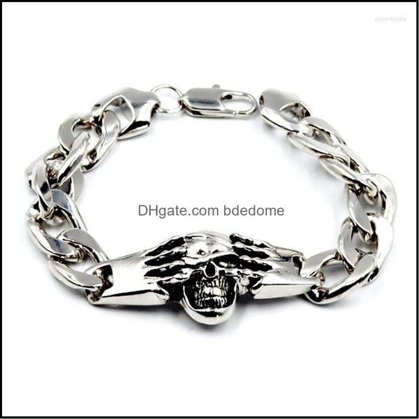 charm bracelets vintage gothic skl bracelet men cycling sier color cuban dh6jz, Golden;silver
charm bracelets vintage gothic skl bracelet men cycling sier color cuban dh6jz, Golden;silver