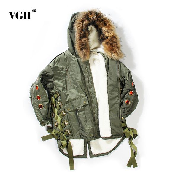 casual patchwork fluff thick parkas for women hooded collar long sleeve lace up bowknot loose cotton coat female fashion 210507, Black
casual patchwork fluff thick parkas for women hooded collar long sleeve lace up bowknot loose cotton coat female fashion 210507, Black