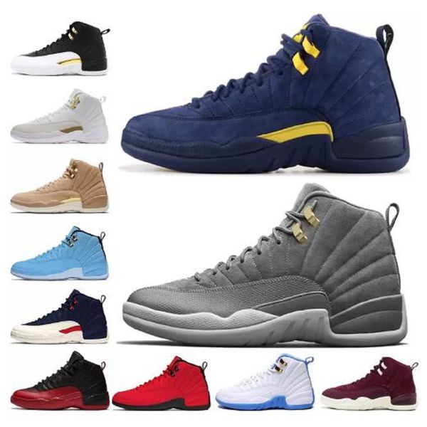utility men 12 12s basketball shoes indigo royalty black university gold reverse flu game twist dark concord mens designer trainers us 7-13
utility men 12 12s basketball shoes indigo royalty black university gold reverse flu game twist dark concord mens designer trainers us 7-13