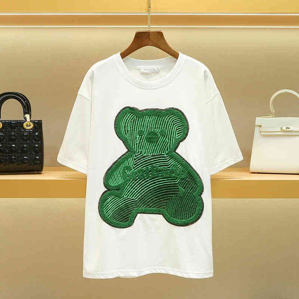 omen's t-shirt short sleeved t-shirt women's summer round neck loose korean pure cotton lower body missing blouse women, White
omen's t-shirt short sleeved t-shirt women's summer round neck loose korean pure cotton lower body missing blouse women, White