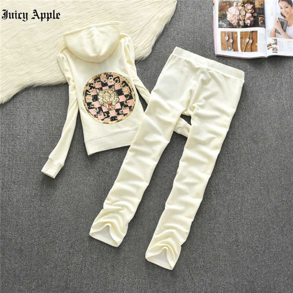 juicy apple tracksuit women casual jogging hoodies sports suit long sleeve jacket elastic waist trouser sportswear 2 piece sets, Gray
juicy apple tracksuit women casual jogging hoodies sports suit long sleeve jacket elastic waist trouser sportswear 2 piece sets, Gray