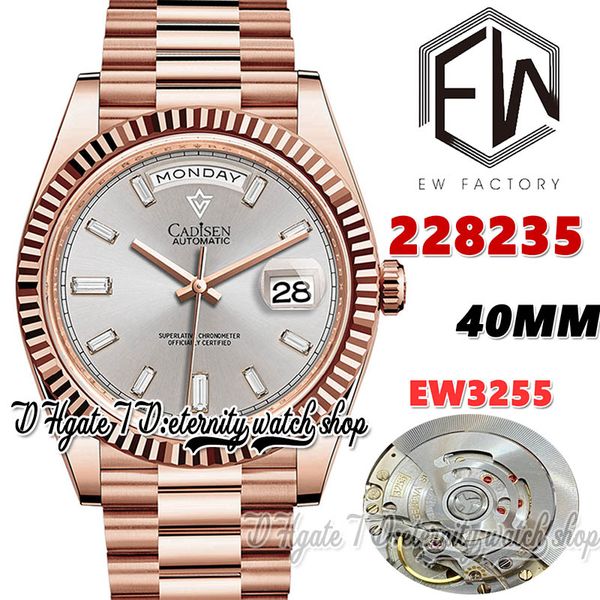 ewf v3 ew228235 a3255 automatic mens watch 40mm champagne diamonds stick markers rose gold 904l steel bracelet with same serial warranty car, Slivery;brown
ewf v3 ew228235 a3255 automatic mens watch 40mm champagne diamonds stick markers rose gold 904l steel bracelet with same serial warranty car, Slivery;brown