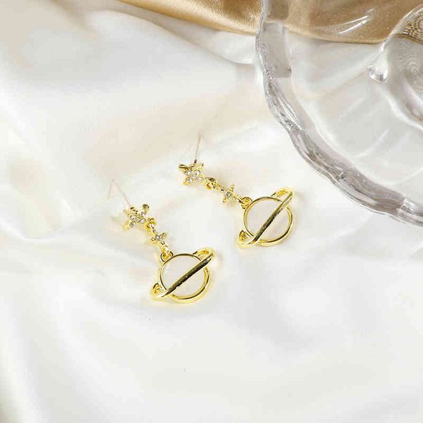 jnp22 s925 silver needle korea light luxury diamond-studded planet temperament personality stud earrings, Golden;silver
jnp22 s925 silver needle korea light luxury diamond-studded planet temperament personality stud earrings, Golden;silver