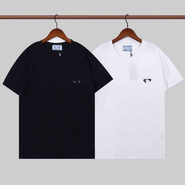 tide brand pra22ss early spring new classic triangle decorative cotton t-shirt loose style men and women with the same round neck short-slee, White;black
tide brand pra22ss early spring new classic triangle decorative cotton t-shirt loose style men and women with the same round neck short-slee, White;black