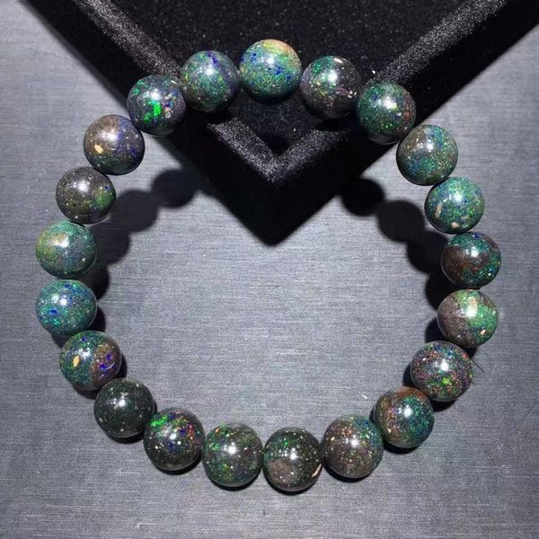 natural black opal bracelet round beads colorful opal flash light gemstone 9.5mm stretch women men jewelry aaaaa, Silver
natural black opal bracelet round beads colorful opal flash light gemstone 9.5mm stretch women men jewelry aaaaa, Silver