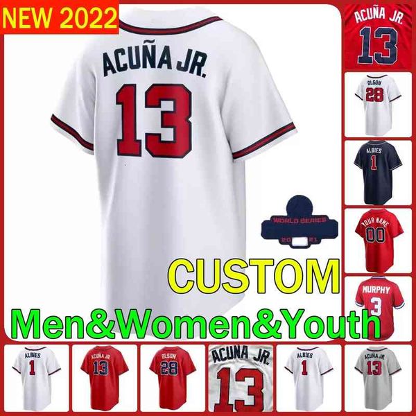 2021 2022 custom 28 matt olson jersey 20 ozuna austin riley dansby swanson 13 ronald acuna jr. ozzie albies mike soroka 10 jones, Black
2021 2022 custom 28 matt olson jersey 20 ozuna austin riley dansby swanson 13 ronald acuna jr. ozzie albies mike soroka 10 jones, Black