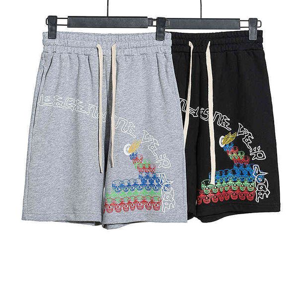 sweatpants men's straight tube drawstring quintuple pants for men and women, White;black
sweatpants men's straight tube drawstring quintuple pants for men and women, White;black