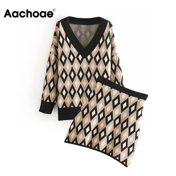 women sweater suit skirt set autumn winter v neck print sweater pullover skirt casual female mini skirt two piece womens sets y200110, White
women sweater suit skirt set autumn winter v neck print sweater pullover skirt casual female mini skirt two piece womens sets y200110, White