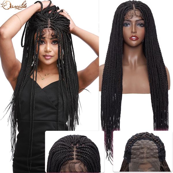 costume accessories synthetic 32inch extra long braided wig lace front wigs handmade afro box braid lace wigs with baby hair for women, Silver
costume accessories synthetic 32inch extra long braided wig lace front wigs handmade afro box braid lace wigs with baby hair for women, Silver