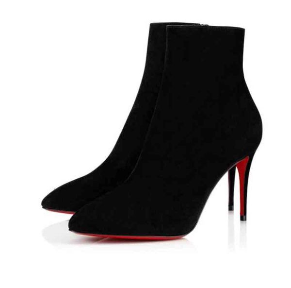 boots winter ladies nude stiletto red sole shoes eloisebooty 85 mm exquisite cowhide suede pointed toe side zipper high heel soles hfa3, Black
boots winter ladies nude stiletto red sole shoes eloisebooty 85 mm exquisite cowhide suede pointed toe side zipper high heel soles hfa3, Black