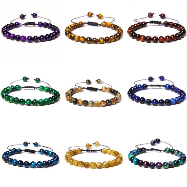 6mm tiger eye lava stone bracelets bangles trendy natural stone woven adjustable stretch bracelet for women men jewelry, Black
6mm tiger eye lava stone bracelets bangles trendy natural stone woven adjustable stretch bracelet for women men jewelry, Black