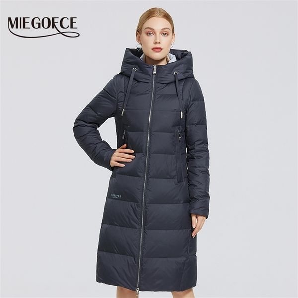 miegofce winter womens long jacket standup collar with a hood cold warm down coat windproof parkas y201012, Black
miegofce winter womens long jacket standup collar with a hood cold warm down coat windproof parkas y201012, Black