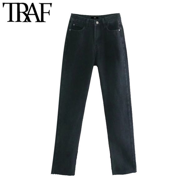 traf women chic fashion denim pants with hem vents flared jeans vintage high waist zipper fly female trousers mujer 210302, Blue
traf women chic fashion denim pants with hem vents flared jeans vintage high waist zipper fly female trousers mujer 210302, Blue