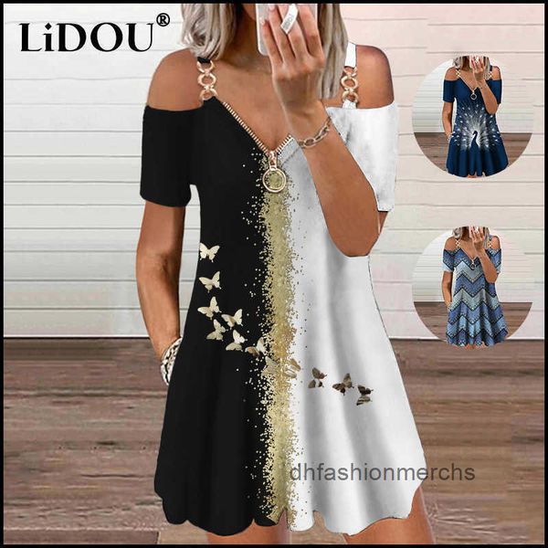 2022 womens dresses plus size fashion butterfly printed v-neck zippered sweater robe off shoulder short sleeve fiesta summer dress, Black;gray
2022 womens dresses plus size fashion butterfly printed v-neck zippered sweater robe off shoulder short sleeve fiesta summer dress, Black;gray