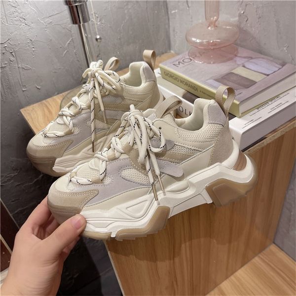women chunky sneakers autumn design womens casual shoes beige luxury ladies sport sneakers female footwear 220623, Black
women chunky sneakers autumn design womens casual shoes beige luxury ladies sport sneakers female footwear 220623, Black