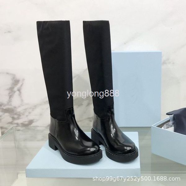 boots winter women's boots design sense fairy wind cloth cow two-layer leather covered height, Black
boots winter women's boots design sense fairy wind cloth cow two-layer leather covered height, Black