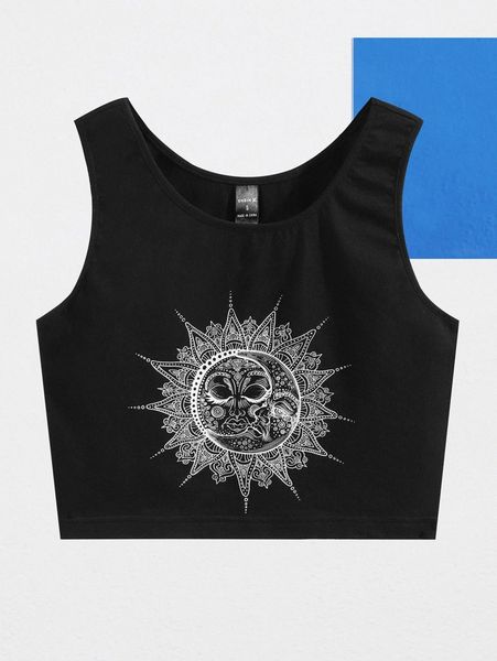 x jessicalainemorris graphic print tank 41t1#, White