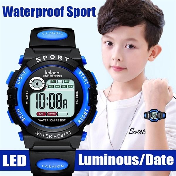 children watch sport kids watches silicone strap waterproof led digital watch for kid children student girl boy wristwatch clock 220714, Blue
children watch sport kids watches silicone strap waterproof led digital watch for kid children student girl boy wristwatch clock 220714, Blue