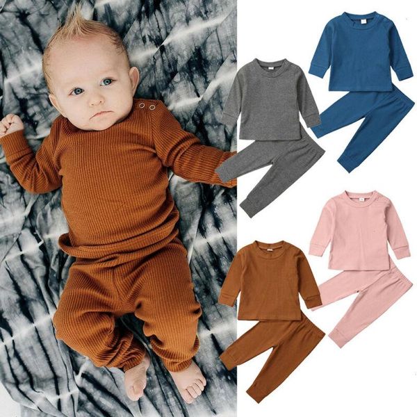 toddler kids baby girl boy knitted cotton sets fall clothes long sleeve t shirts pants solid outfits tracksuits 0-24m, White
toddler kids baby girl boy knitted cotton sets fall clothes long sleeve t shirts pants solid outfits tracksuits 0-24m, White