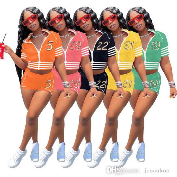 2022 women tracksuits baseball jacket short set 2 piece outfits embroidery letter zipper short sleeve jacket shorts suit, Gray
2022 women tracksuits baseball jacket short set 2 piece outfits embroidery letter zipper short sleeve jacket shorts suit, Gray