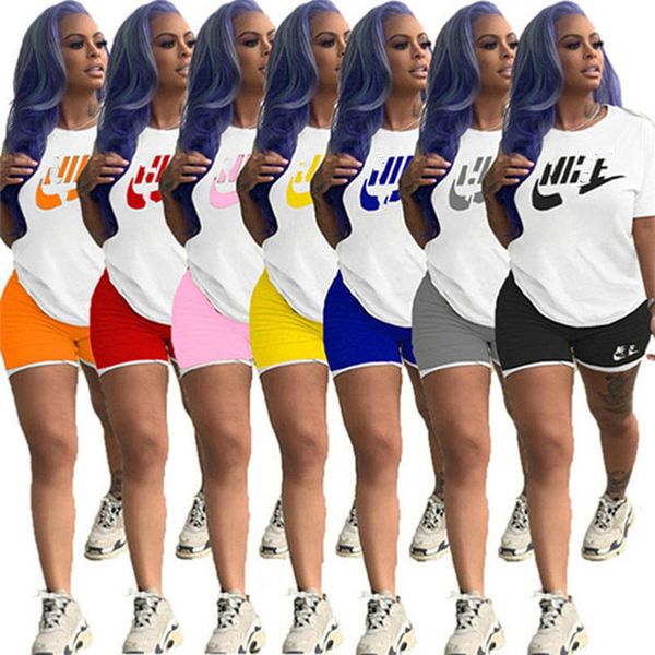 2022 brand designer women letter tracksuits plus size s-3xl short sleeve 2 piece sets t-shirt shorts summer jogging suit pullover outfits fa, Gray
2022 brand designer women letter tracksuits plus size s-3xl short sleeve 2 piece sets t-shirt shorts summer jogging suit pullover outfits fa, Gray