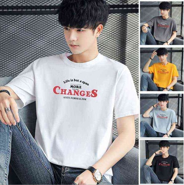 men's summer t shirt korean version trend ins tide short sleeve loose casual cotton tees bottoming t-shirt, White;black
men's summer t shirt korean version trend ins tide short sleeve loose casual cotton tees bottoming t-shirt, White;black