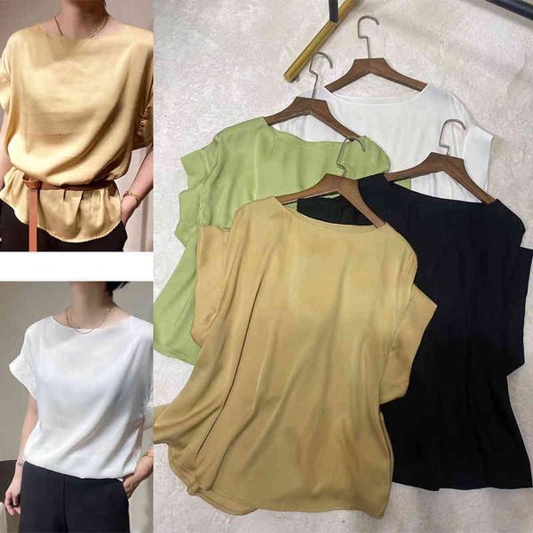 women's t-shirt p255265yk light luxury solid color bat sleeve 19 mm silk double joe versatile short round neck t-shirt, White
women's t-shirt p255265yk light luxury solid color bat sleeve 19 mm silk double joe versatile short round neck t-shirt, White