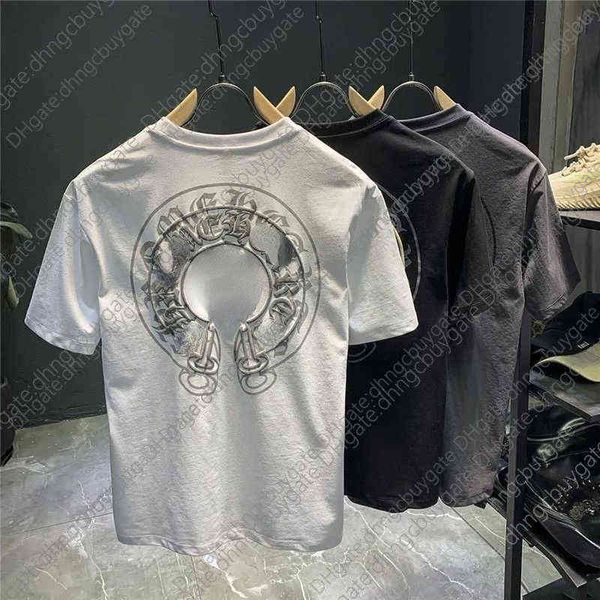 cotton short sleeve t-shirt men's fashion brand summer loose t-shirt double print mens designer clothes, White;black
cotton short sleeve t-shirt men's fashion brand summer loose t-shirt double print mens designer clothes, White;black