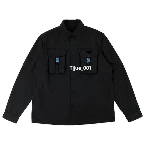 22ss italy spring autumn limited classic jackets man women high end designer fashion street black jacket breast pocket casual lapel neck but, Black;brown
22ss italy spring autumn limited classic jackets man women high end designer fashion street black jacket breast pocket casual lapel neck but, Black;brown