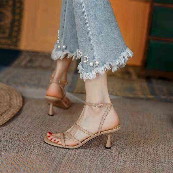 sandals high heels french minority sandals lady 2022 new open toe stiletto pumps roman style sandals 220704, Black
sandals high heels french minority sandals lady 2022 new open toe stiletto pumps roman style sandals 220704, Black