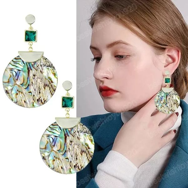 14k gold plated dangles natural abalone shell studs round pendant drop earrings women gifts vintage long big geometric green crystal unusual, Silver
14k gold plated dangles natural abalone shell studs round pendant drop earrings women gifts vintage long big geometric green crystal unusual, Silver