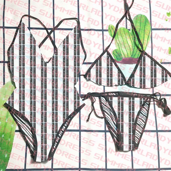 women lace up thong bikinis letter printed one piece swimwear summer padded sling swimsuit push up bra swimsuits, White;black
women lace up thong bikinis letter printed one piece swimwear summer padded sling swimsuit push up bra swimsuits, White;black