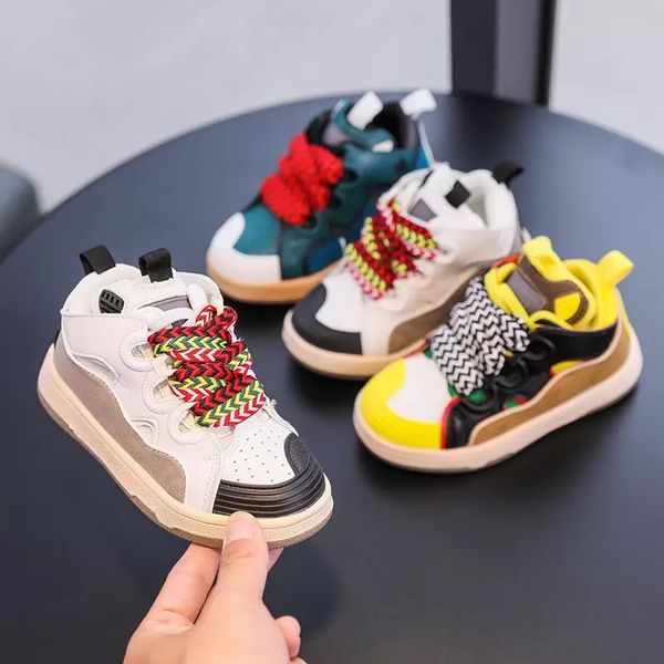 kids casual boy girls fashion sneakers party platforms daddy shoes vintage bread shoes size 26-35, Black
kids casual boy girls fashion sneakers party platforms daddy shoes vintage bread shoes size 26-35, Black
