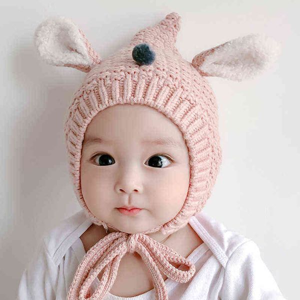 cute rabbit elk cat ear baby hat warm knitted winter hearing protection beanie for boy girl kids hats girls boys caps l220728, Yellow
cute rabbit elk cat ear baby hat warm knitted winter hearing protection beanie for boy girl kids hats girls boys caps l220728, Yellow