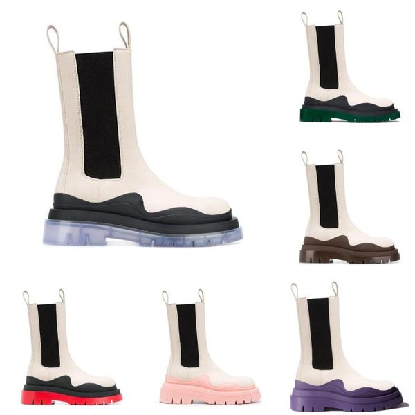 two tone tire chelsea boots women platform chunky boot lady luxe design men calf desiger calfskin slip on style round toe boots white clear, Black
two tone tire chelsea boots women platform chunky boot lady luxe design men calf desiger calfskin slip on style round toe boots white clear, Black
