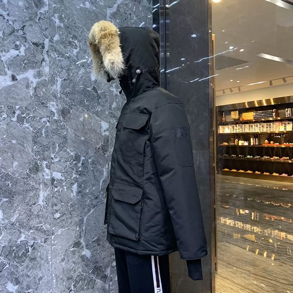 fashion mens down coats brand design winter outerwear for men outdoor leisure down jacket fur collar hooded windproof adventure parka, Black
fashion mens down coats brand design winter outerwear for men outdoor leisure down jacket fur collar hooded windproof adventure parka, Black